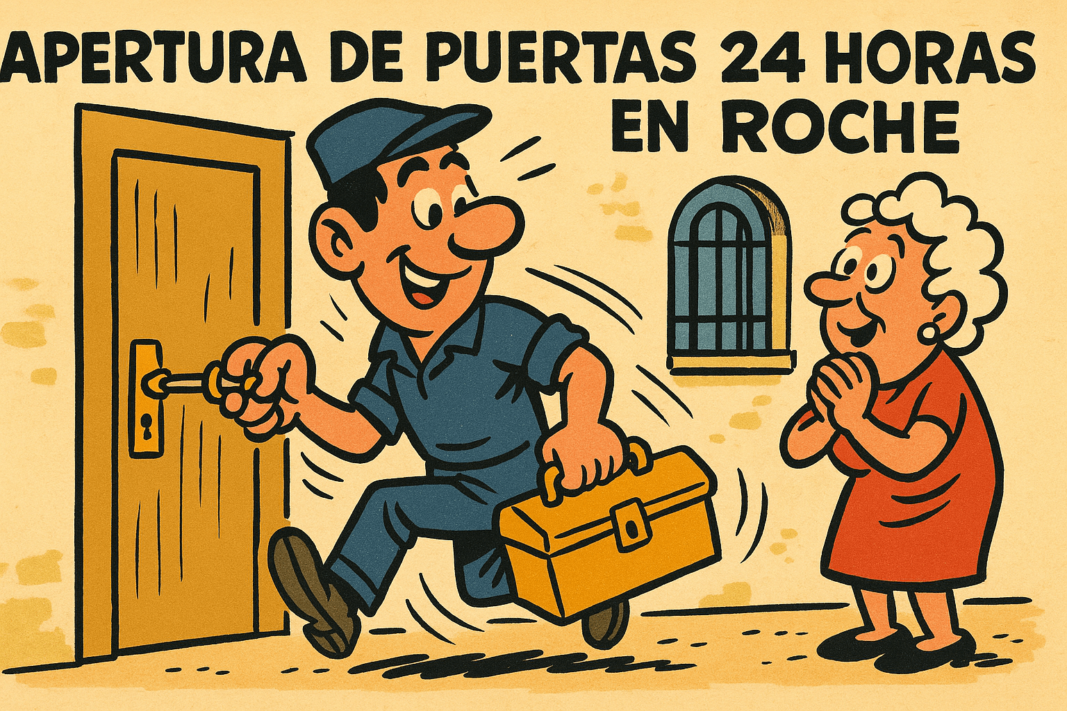 Apertura de puertas 24 horas en Roche - Cerrajero Roche en Roche